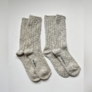 2 X MaxMara Light Gray Casual Socks for Men
